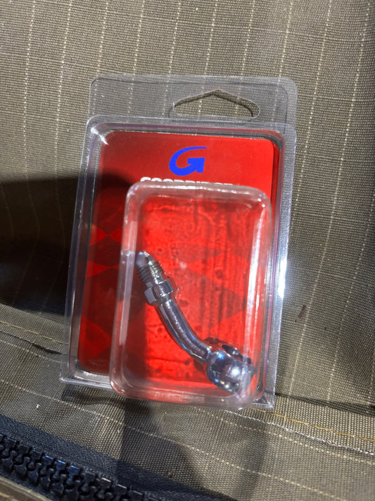 Chrome 7/16” ID, 35 Degree Banjo - Male #3 End