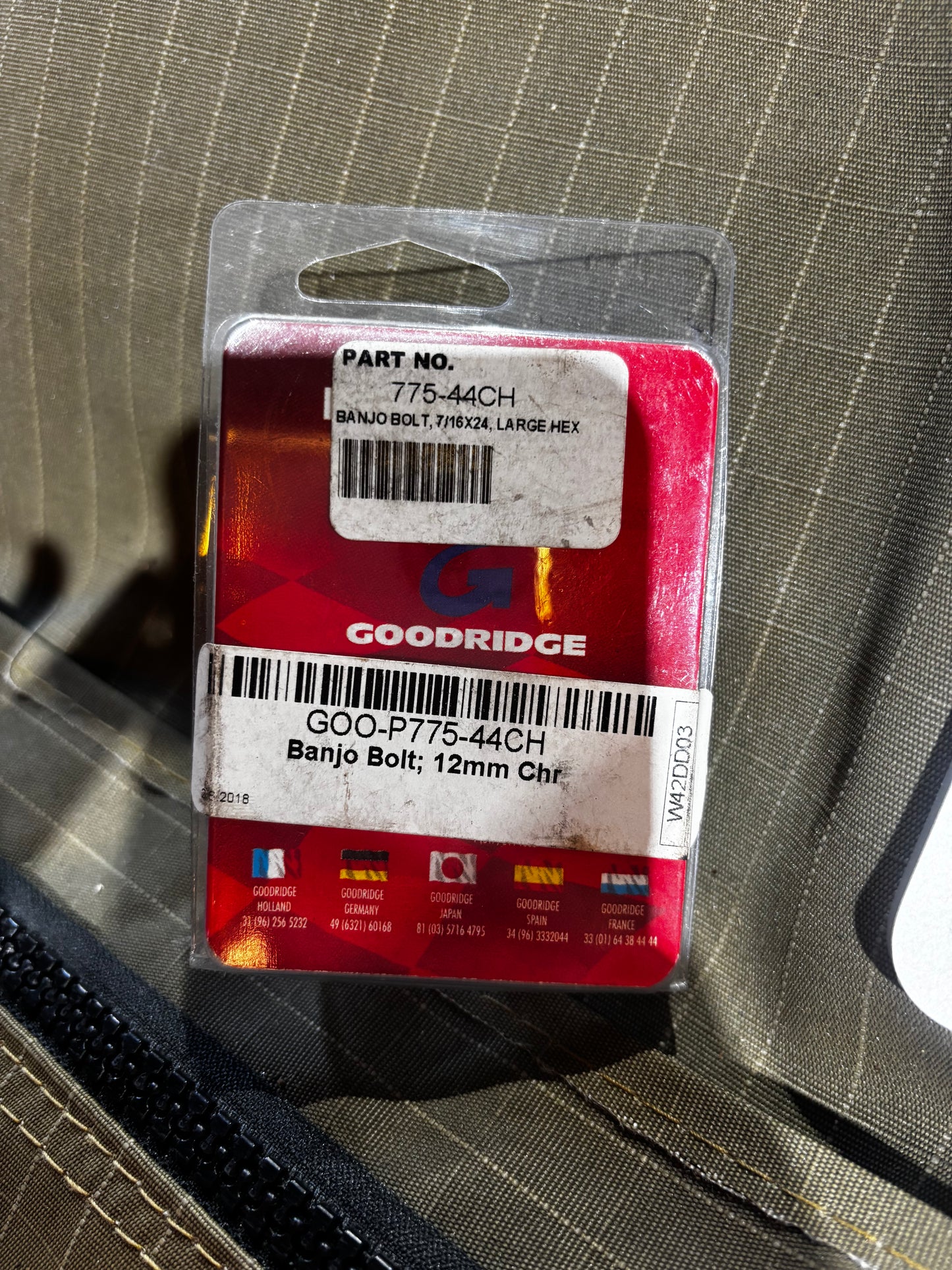 7/16” Banjo Bolt - Chrome