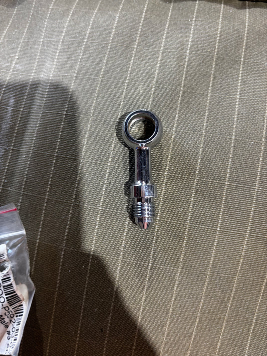 Chrome 7/16” 180 Degree straight banjo - male #3 End