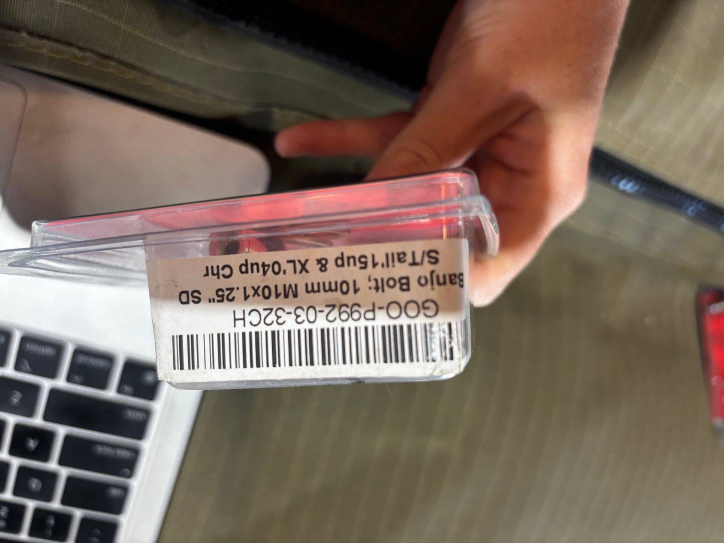 10mm M10 X 1.25 Banjo Bolt - Chrome