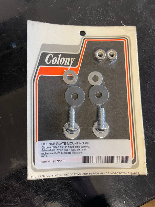Button head license plate hardware kit - 1623