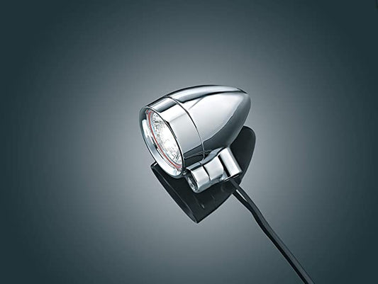 Kuryakyn 2305 Motorcycle Lighting Accessory: Small Halogen Silver Bullets, 3/8"-16 Hollow Mounting Bolt, Chrome, 1 Pair