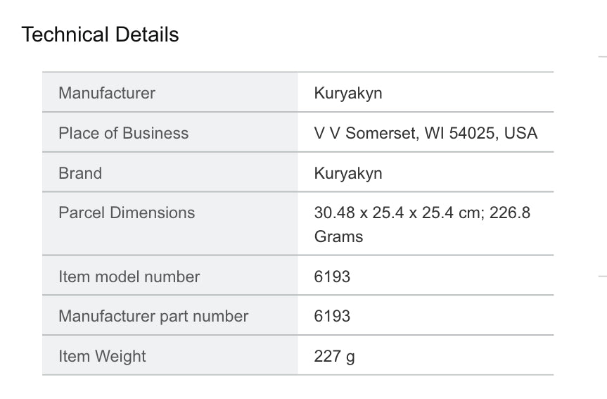 Kuryakyn 6193 Thumbnail Curve Black Turn Signal Button Extender