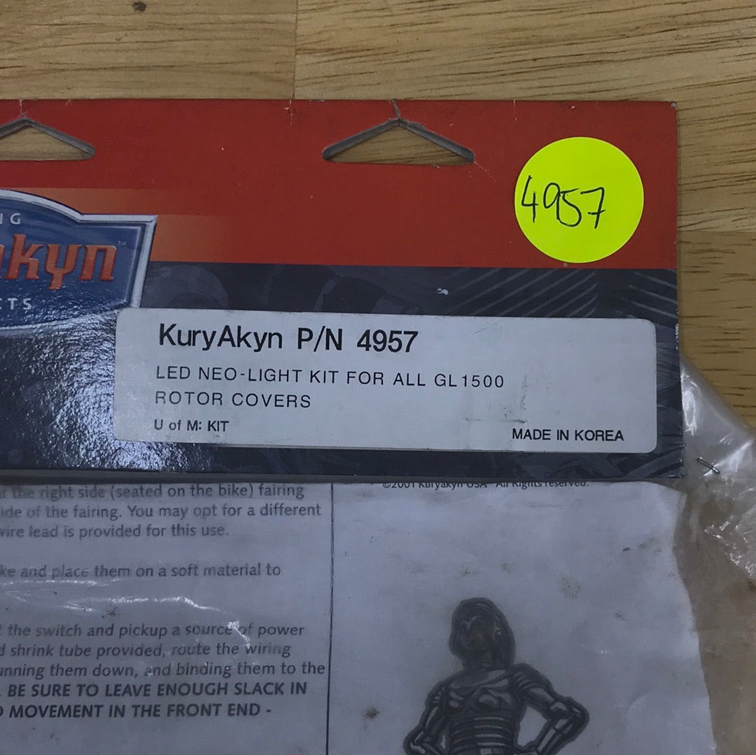 Kuryakyn 4957 LED NEO-LIGHT KIT FOR GL 1500 rotor covers