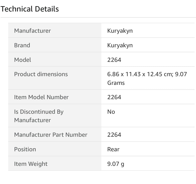 Kuryakyn 2264 Clear Turn Signal Lens