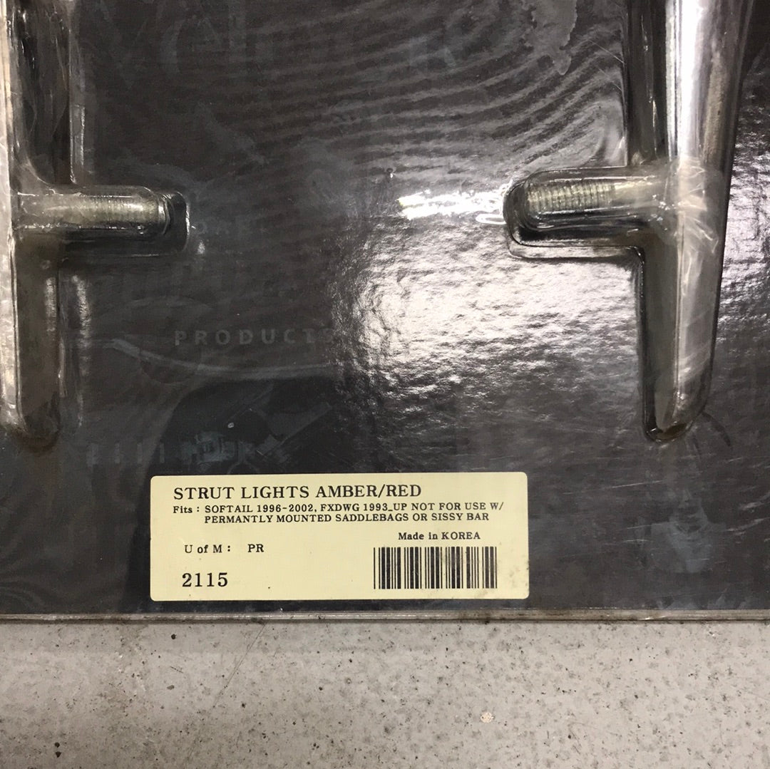 Kuryakyn 2115 strut lights Amber/red