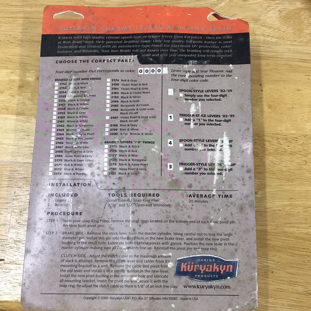 Kuryakyn 2153 Black/red spoon with fringe