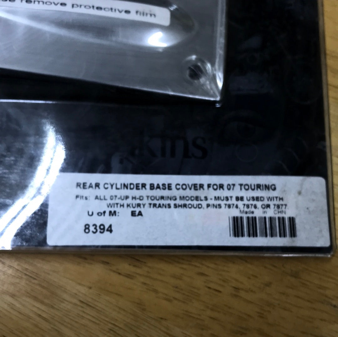 Rear Cylinder Base Cover – Chrome. Fits Touring 2007-2008.