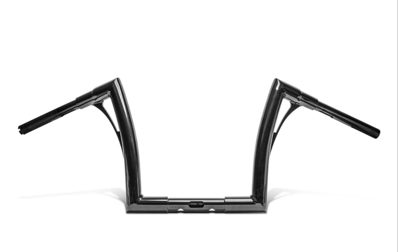 12.5” x 1-1/2” Flowbar Medium Ape - Gloss Black. Fits Road Glide 2015-2023