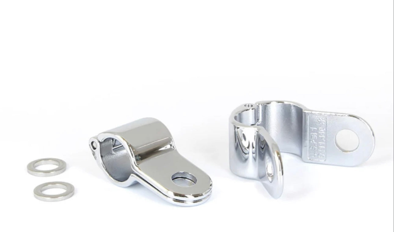 Magnum quick clamps - chrome. Fits 1” tube