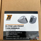 Front mini Elypse turn signals- chrome. Fits road glide 2015-2023 and low rider at 2022up