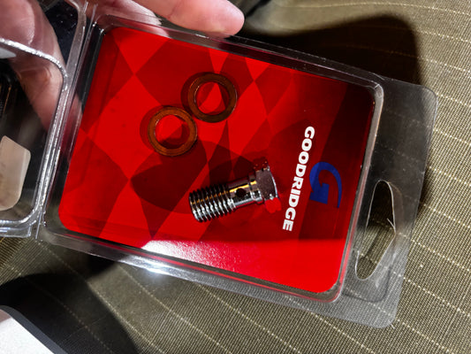 10mm M10 X 1.25 Banjo Bolt - Chrome