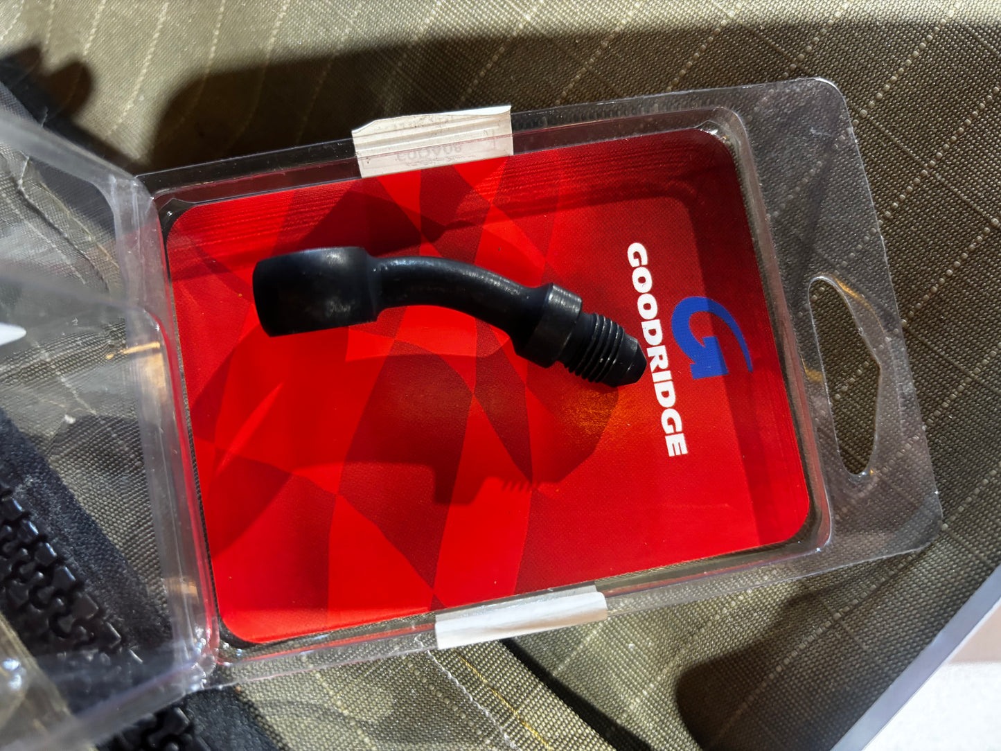 Black 3/8” (10mm) ID, 35 Degree banjo - Male #3 End