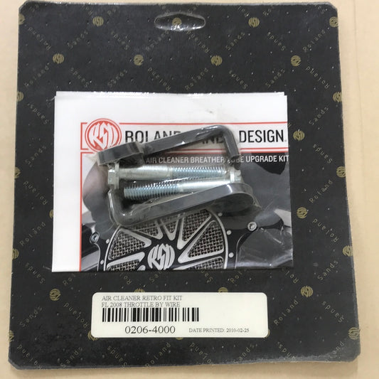 ROLAND SANDS DESIGN Air cleaner retro fit kit 0206-4000