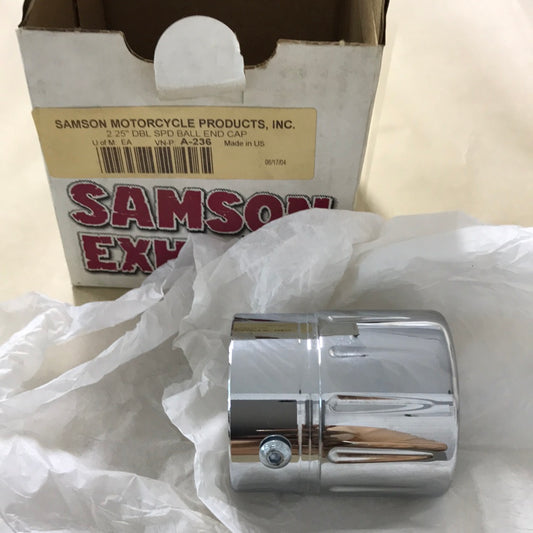 Samson A-236 double speed ball billet cap for 2 1/4 pipe