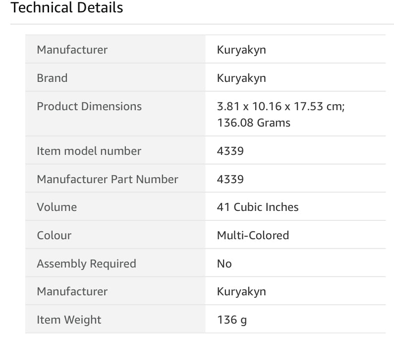 Kuryakyn 4339 Trident Style Replacement Rubber