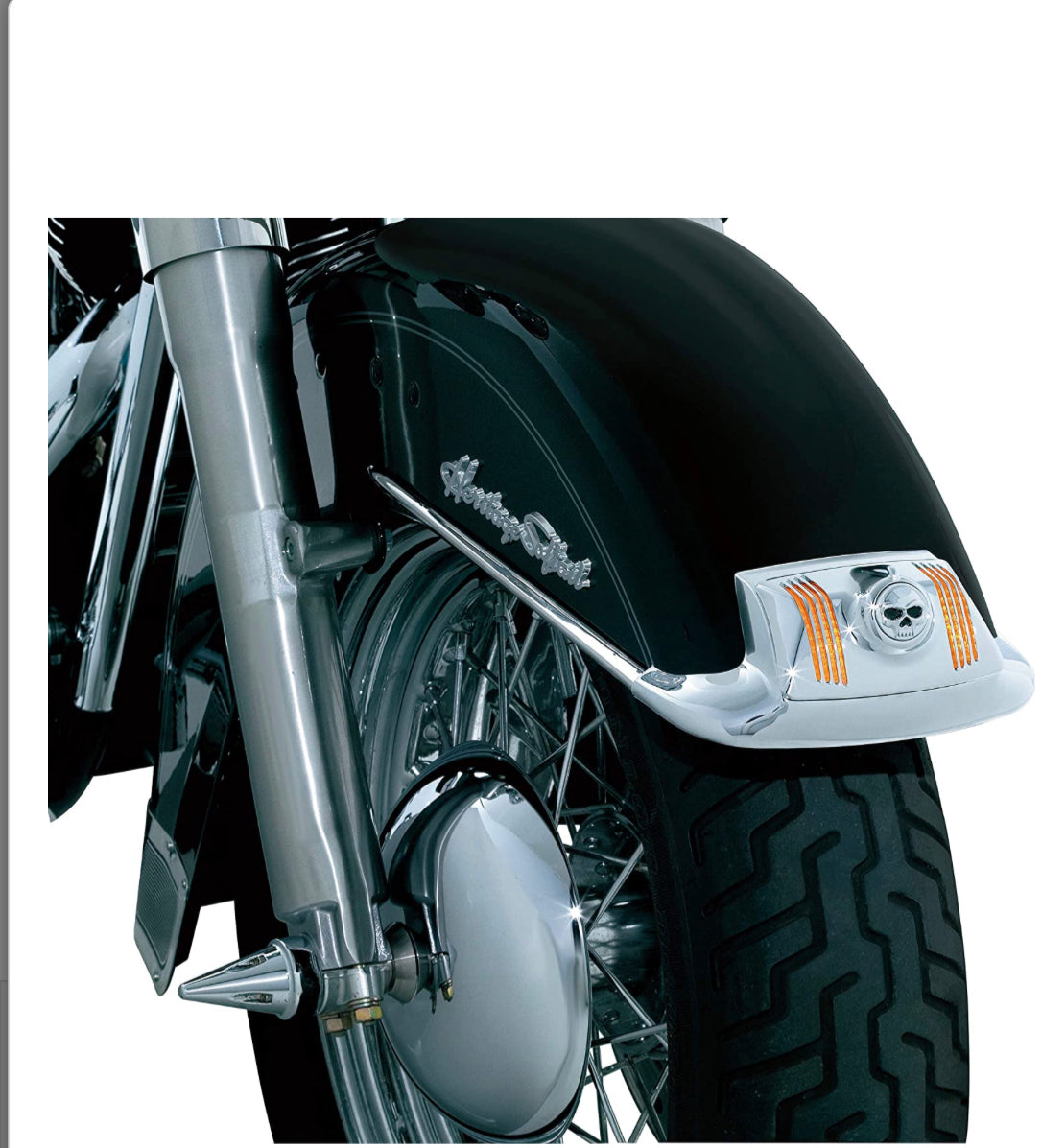 8606 KURYAKYN ZOMBIE FENDER TIP LENS GRILLS