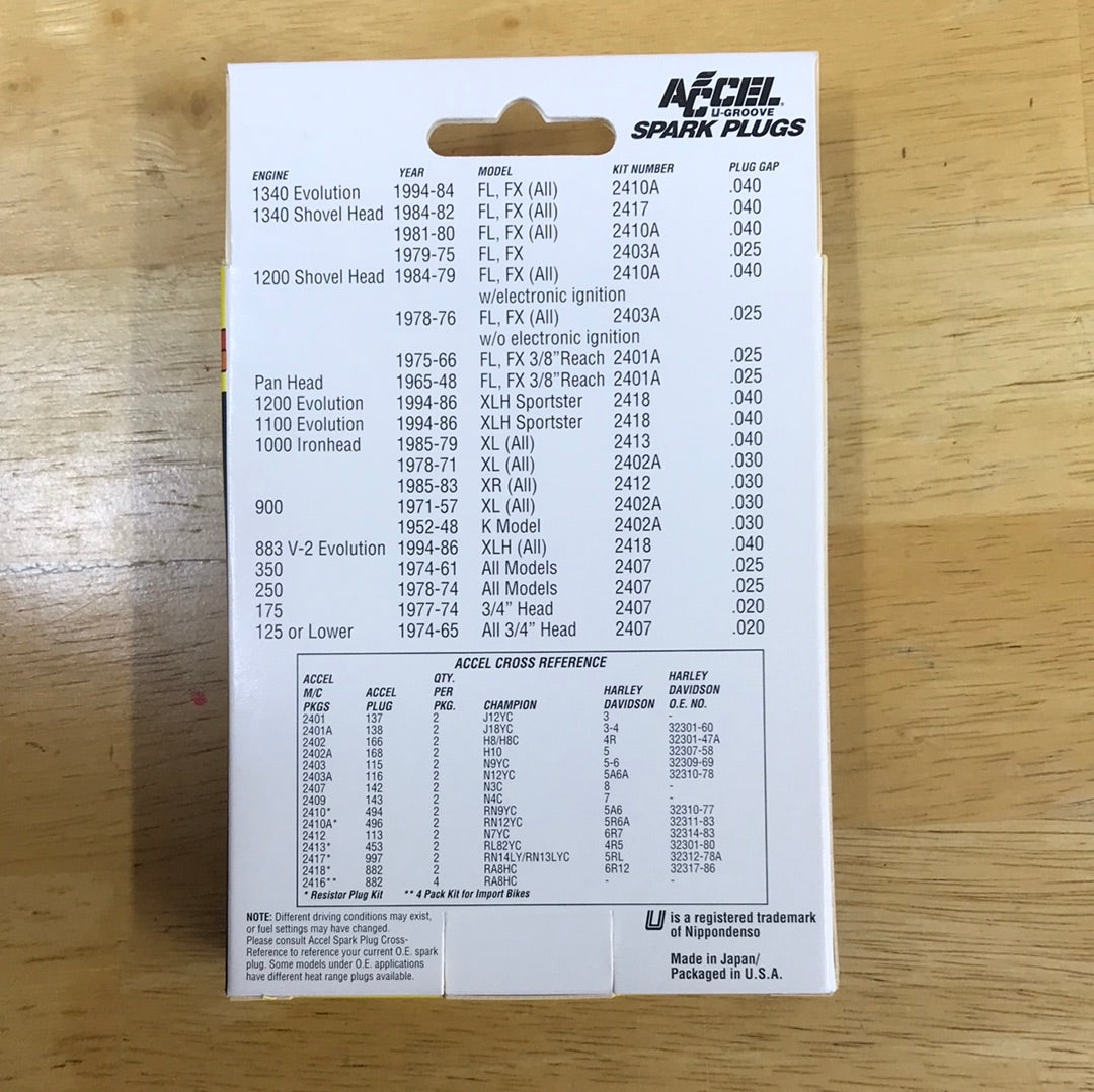 Accel ‘U-Groove’ Spark Plugs