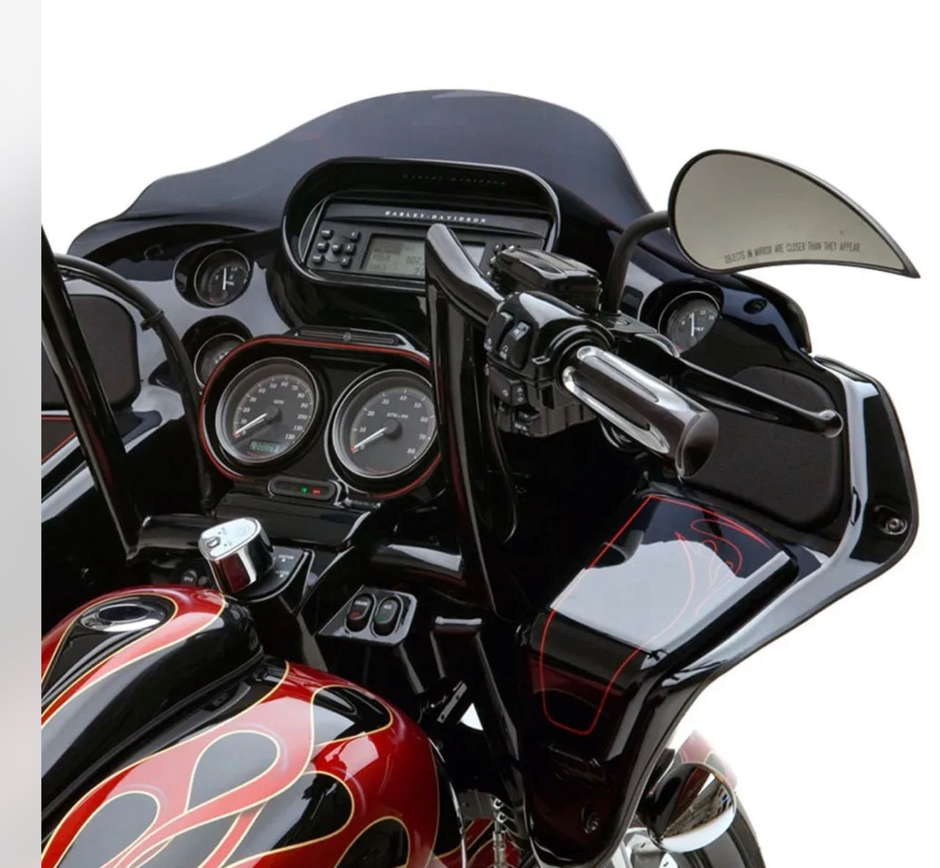 Arlen Ness 13-082 Rad III Left Side Black Mirror