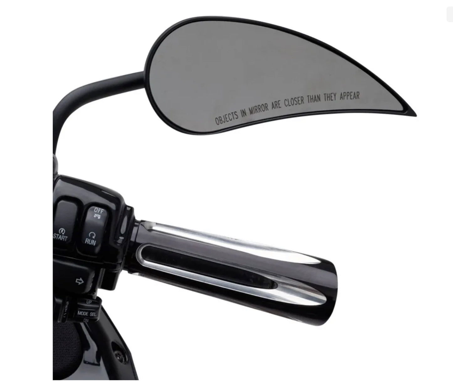 Arlen Ness 13-082 Rad III Left Side Black Mirror